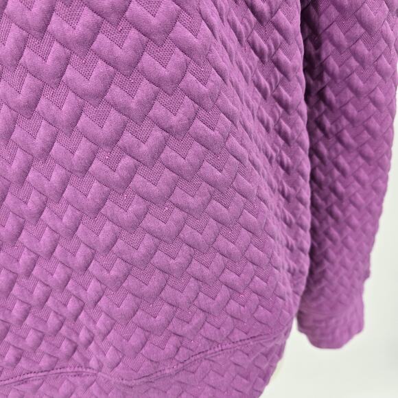 Fate Quilted Puff Sleeve Sweatshirt – Size Large (Dusty Orchid) - Picture 7 of 7